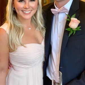 JJ House light pink bridesmaid dress. Worn once. Dry cleaned.